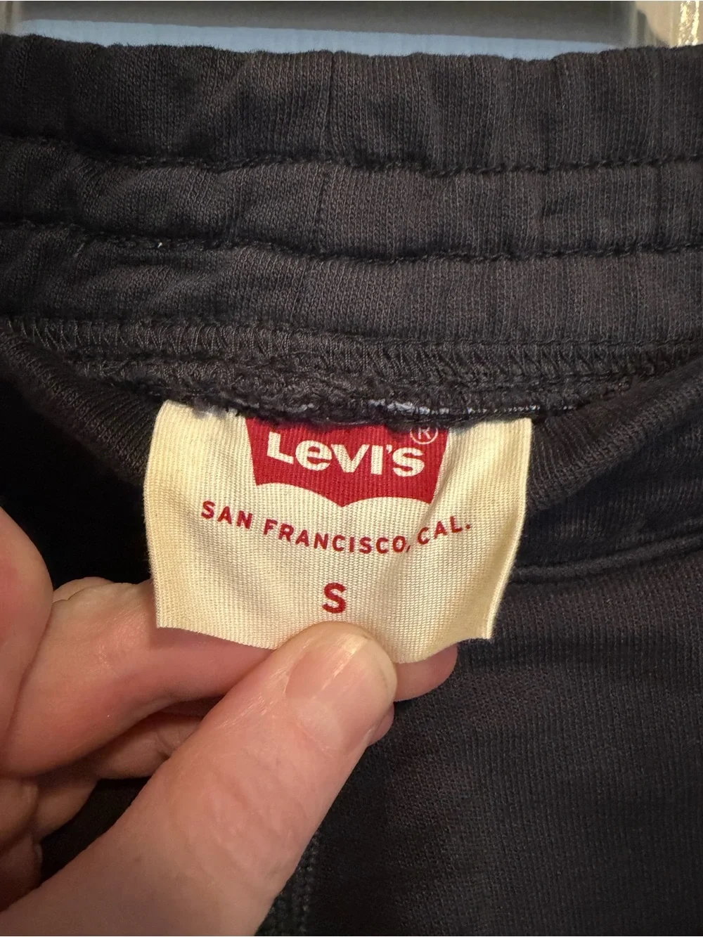 Levi's Black Men's Tie-Dye Effect Athletic Drawstring Shorts